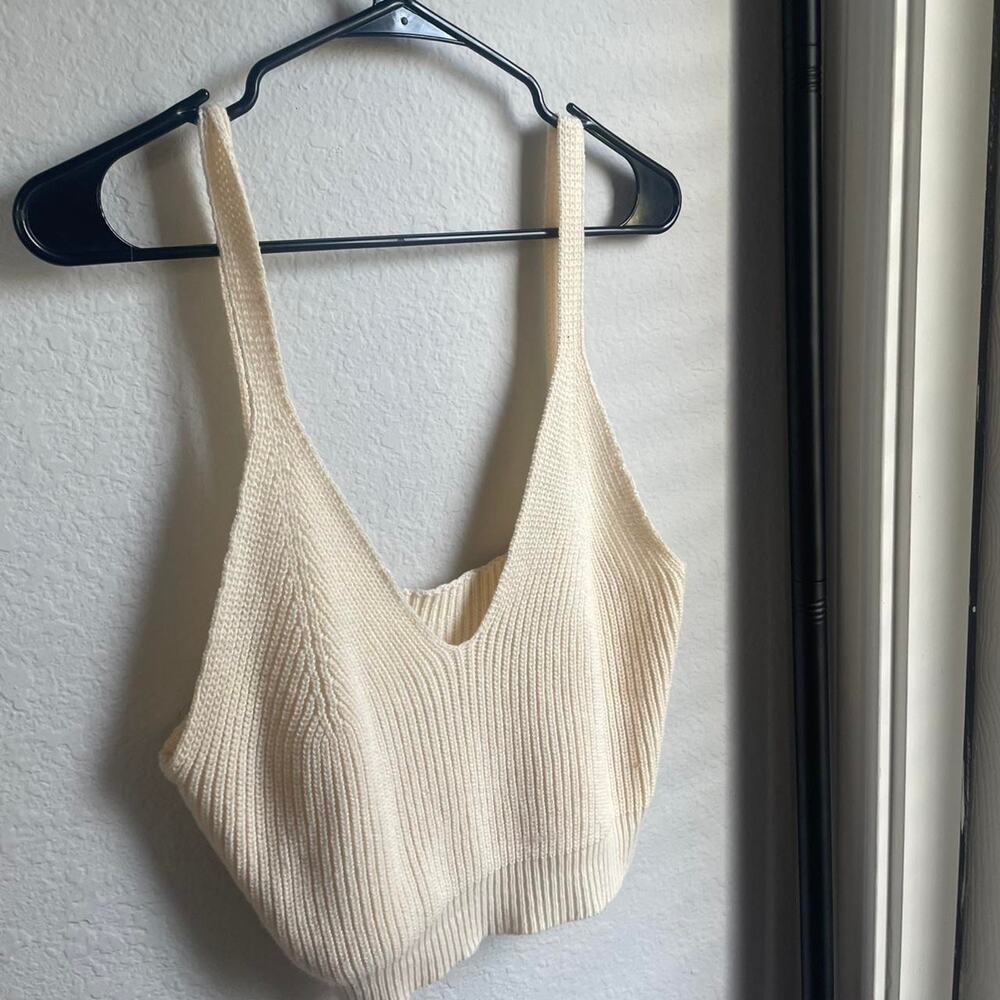 Dazy light yellow knitted tank
